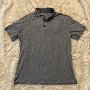 Lululemon Polo Shirt Light Gray Size Large